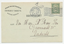 Firma briefkaart Groningen 1915 - Grand Bazar Francais