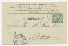 Firma briefkaart Hasselt 1911 - Galanterien / Goud / Zilver etc.