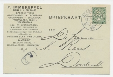 Firma briefkaart Maastricht 1916 - Groothandel verfwaren / glas 