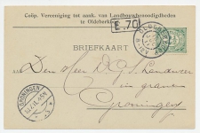 Firma briefkaart Oldeberkoop 1911 - Landbouw