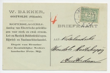 Firma briefkaart Oostwolde ( Oldambt ) 1916 - Koperslagerij     