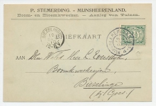 Firma briefkaart Mijnsheerenland 1910 - Boom- en Bloemkweeker