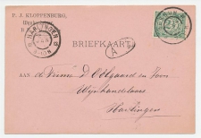Firma briefkaart Bergum 1902 - Wijnhandelaar 