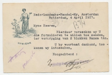Firma briefkaart Rotterdam 1917 - Hygiene
