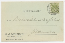 Firma briefkaart Den Burg Texel 1917 