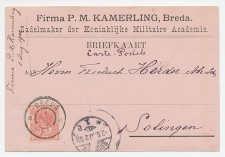 Firma briefkaart Breda 1900 - Zadelmakerij K.M.A.
