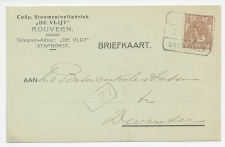 Firma briefkaart Rouveen 1921 - Stoomzuivelfabriek