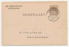 Firma briefkaart Amsterdam 1924 - Paketvaart Maatschappij