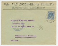 Firma envelop Sassenheim 1917 - Bloemisten