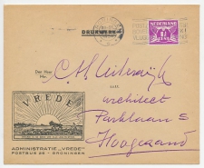 Firma envelop Groningen 1934 - Vrede / Landbouwer