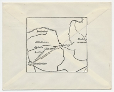 Firma envelop Winneweer 1939 - Landkaart / Houthandel 