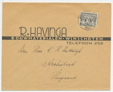 Firma envelop Winschoten 1938 - Bouwmaterialen 