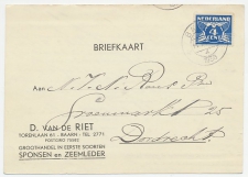 Firma briefkaart Baarn 1938 - Sponsen / Zeemleder
