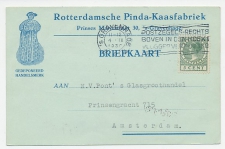 Firma briefkaart Den Haag 1930 - Pinda kaasfabriek / Suriname