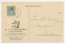 Firma briefkaart Halsteren 1931 - Schoenmakerij