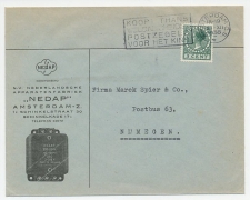 Firma envelop Amsterdam 1938 - NEDAP - Apparatenfabriek