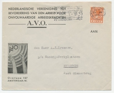 Envelop Amsterdam 1936 - AVO