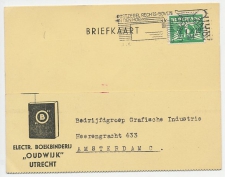 Firma briefkaart Utrecht 1942 - Boekbinderij