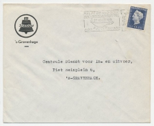 Firma envelop Den Haag 1949 - Klok / Bel 