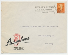 Firma envelop Groningen 1950 - Aurophone / Oor