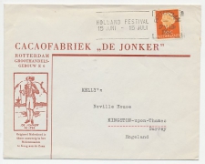 Firma envelop Rotterdam 1964 - Cacaofabriek  de Jonker