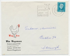 Firma envelop Horst - Hegelsom 1972 - Kuikenbroederij / Kip