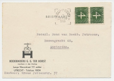 Firma briefkaart Utrecht 1958 - Boekbinderij