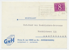 Firma briefkaart Zaltbommel 1964 - Boekbinderij