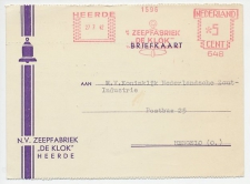 Firma briefkaart Heere 1942 - Zeepfabriek de Klok