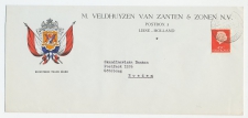Firma envelop Lisse 1968 - Vlag / Vaandel / Bloembollen