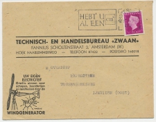 Firma envelop Amsterdam 1947 - Electriciteit / Windgenerator