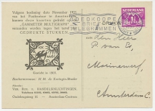 Briefkaart Amsterdam 1932 - Bureau Handelsinlichtingen