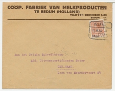 Firma envelop Bedum 1934 - Melkfabriek