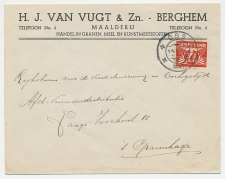 Firma envelop Berghem 1941 - Graan / Meel / Kunstmest