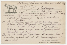 Firma briefkaart Breda 1900 - Zadelmakerij / K.M.A. / Paard