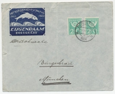 Firma envelop Dordrecht 1924 - Dolfijn