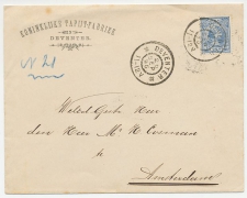 Firma envelop Deventer 1895 - Tapijt fabriek