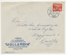 Firma envelop Delft 1944 - Verzekering