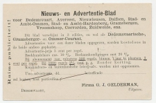 Firma briefkaart Dedemsvaart 1899 - Nieuws- en Advertentieblad