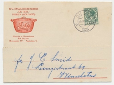 Firma briefkaart Dieren 1928 - Emailleerfabriek / Edy