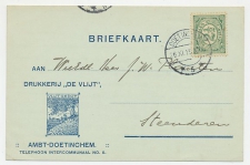 Firma briefkaart Doetinchem 1915 - Drukkerij De Vlijt