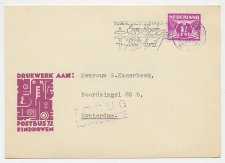 Firma briefkaart Eindhoven 1934 - Linnenfabriek van Dissel