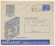 Firma envelop Den Haag 1949 - Zakwoordenboekje / Briljant