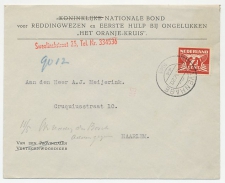 Firma envelop Den Haag 1943 - Reddingwezen / EHBO / Oranje Kruis