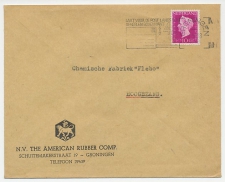 Firma envelop Groningen 1949 - American Rubber Comp. / Leeuw