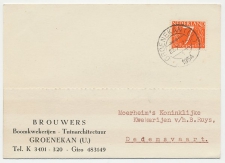 Firma briefkaart Groenekan 1954 - Boomkwekerij