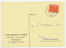 Firma briefkaart Hoornaar 1955 - Kwekerij / Zaadhandel