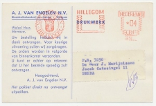 Firma briefkaart Hillegom 1963 - Bloembollenkwekerij