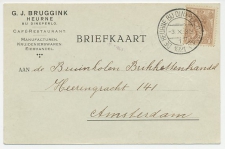 Firma briefkaart Heurne bij Dinxperlo 1921 - Cafe / Restaurant