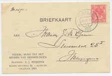 Briefkaart Haarlem 1920 - Ned. Bond tot redden van Drenkelingen